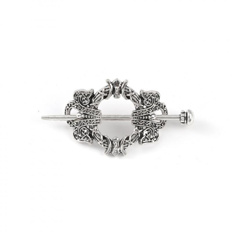 Vintage Viking Style Openwork Hairpin Celtic Knot Hair Stick For Women