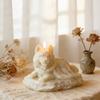 Cute Cloak Wolf Dog Mold Flexible Silicone Candle Mold Decorative 3D Wolf Mold  Plaster Statues