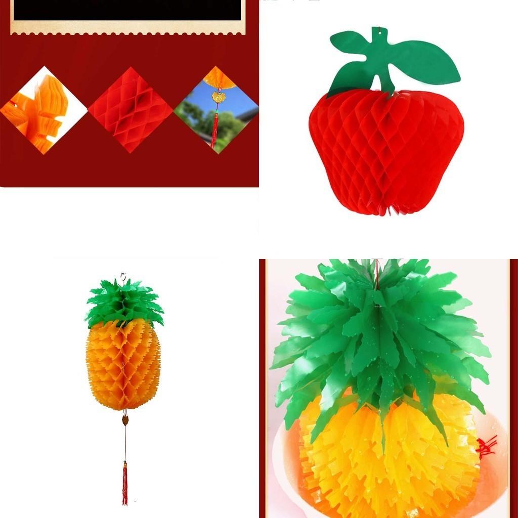 Delightful Pineapple Apple Lanterns Ideal For Cheerful New Year And Joyful Home Hanging Displays