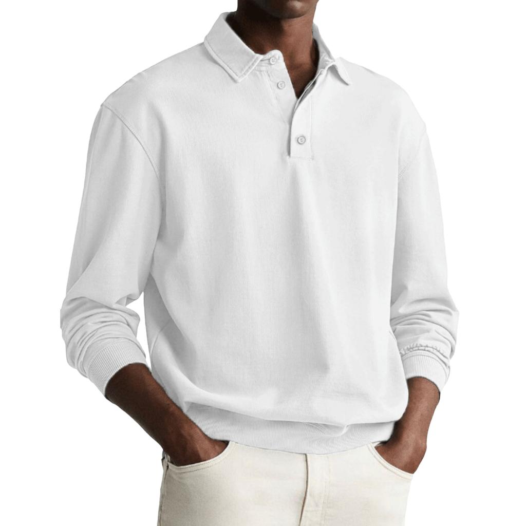 Men's Casual Button Down Long Sleeve Shirt with Relaxed Fit for Everyday Wear