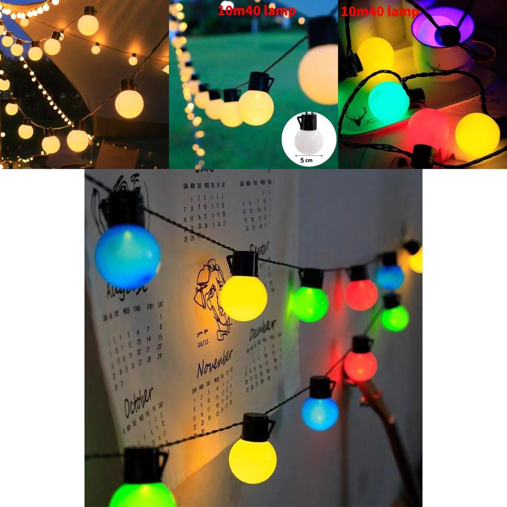 Solar Led String Lights 5m Waterproof Outdoor Decor For Camping And Parties