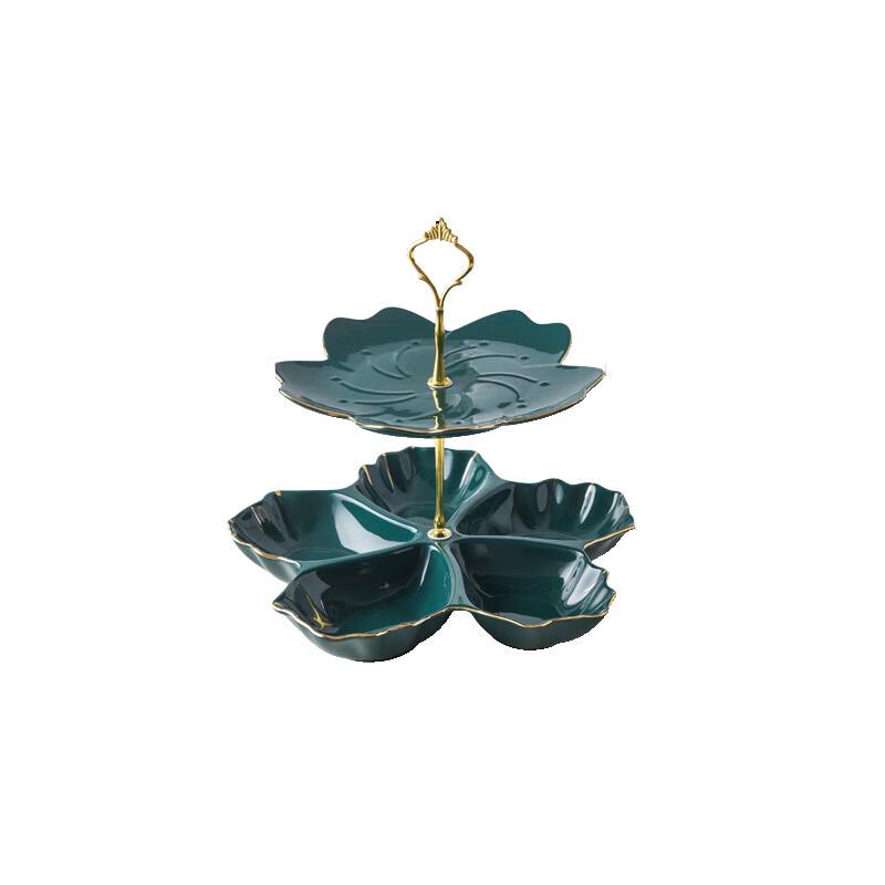 Nordic Ceramic Tiered Fruit & Snack Plate