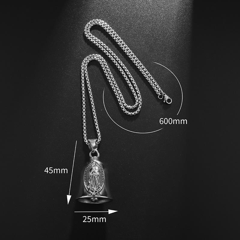 Retro and Simple Heart-shaped Wing Bell-shaped Alloy Pendant, Versatile and Fashionable, Perfect for Personalizing Your Look.
