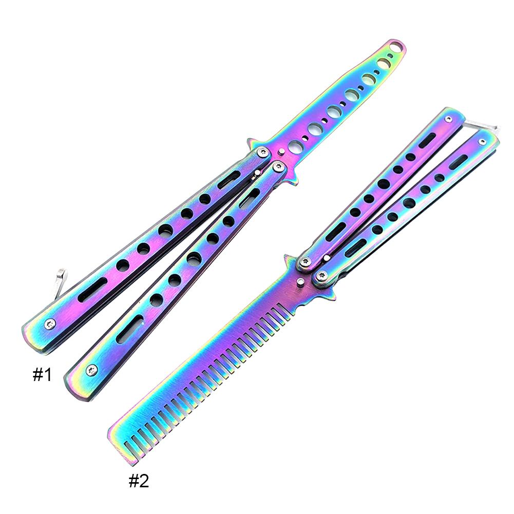 Comb Comb Knife Tools Nos Blade Butterfly Training Flail Knife Practice Comb Hair Care and Styling Practice Comb Hair Care and Styling