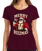 Merry Rizzmas Santa Claus Whisky Muscle Fitness Funny Retro Unisexs TShirt