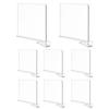 8 Pack Clear Acrylic Shelf Dividers, Wardrobe Organiser & Separator for Clothes, Towels and Bags, Tool-    Partition for Wooden Shelves (F