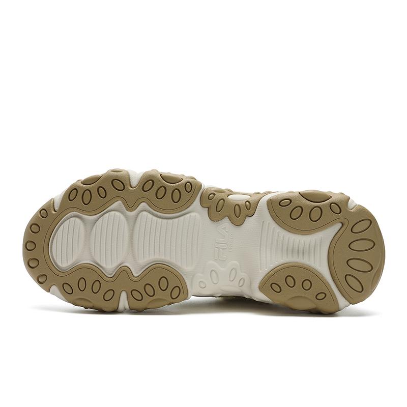 New FILA FLUID 6 Cat Paw Cushioning, Wear Resistant Low Top Chunky Sneakers Men's White Gray F12M522111FSL