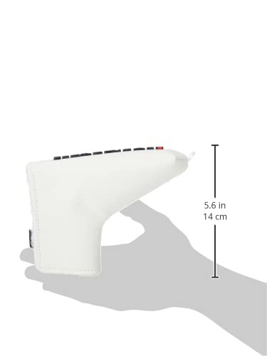 PEARLY GATES Unisex Putter Cover for Ping-Type Golf Clubs, Standard Matte Synthetic Leather PT / 053-3984503 030_White FR
