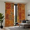 Piece Set High Definition Digital Printed Curtain Colorful Patchwork Style Curtainhome Decoration Bohemian Made Of Polyester Washable