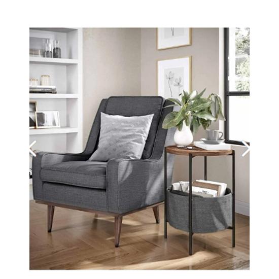 Wide Bag Bookcase Flowerpot Metal Atlantic Side Table