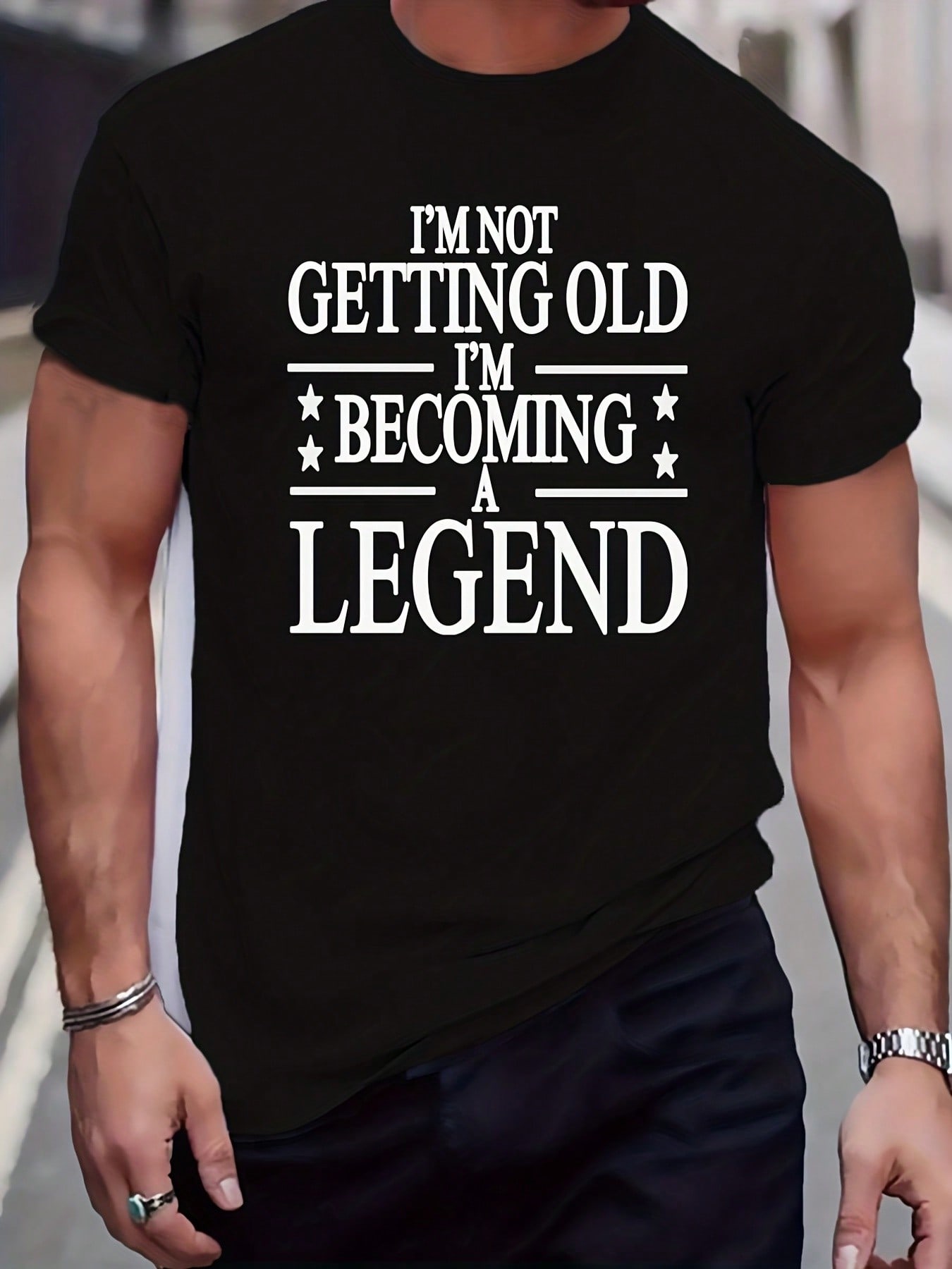

MenS Casual T Shirt Medium Stretch Crew Neck Regular Fit Knit Fabric 180gsm Printed Graphic Tee for Spring Summer Fall 4XL