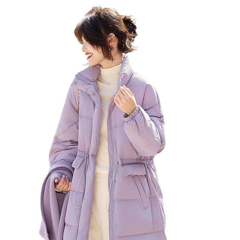 

Sishui Nianhua Women s Slim-Fit Stand-Up Collar Down Jacket M