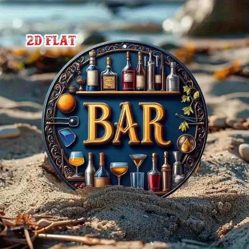 Vintage Tin Sign Metal Wall Art Home Bar Cafe Decor Easy Hang