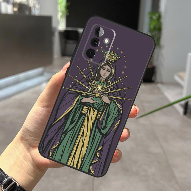 Virgin Mary Christian Case For Samsung Galaxy A56 A36 A26 A16 A06 A25 A54 A34 A14 A52 A32 A12 A13 A33 A53 A15 A35 A55
