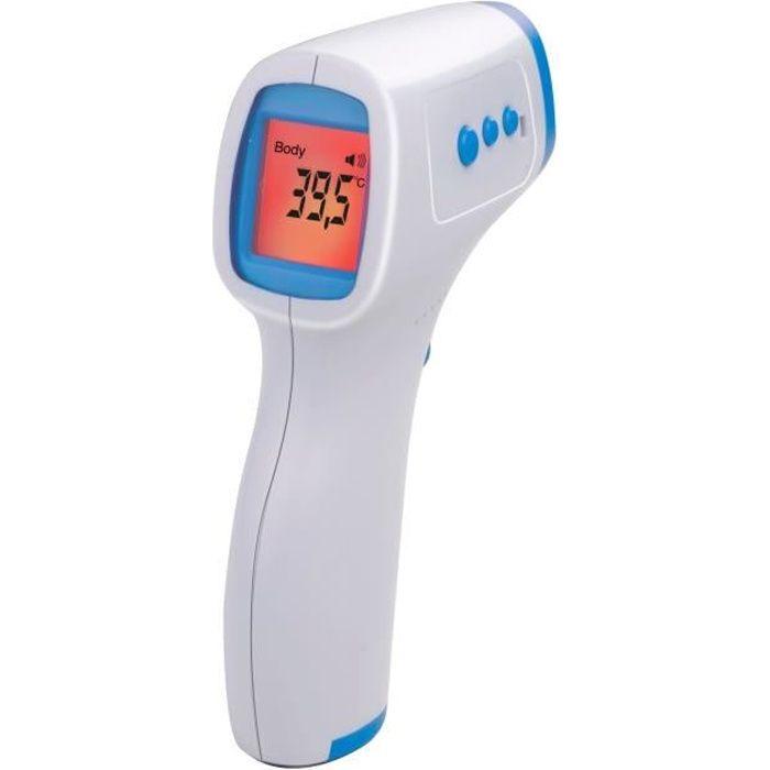 EDCO Thermomètre frontal sans contact infra rouge Grundig , précis, rapide, memoire 16 temp.
