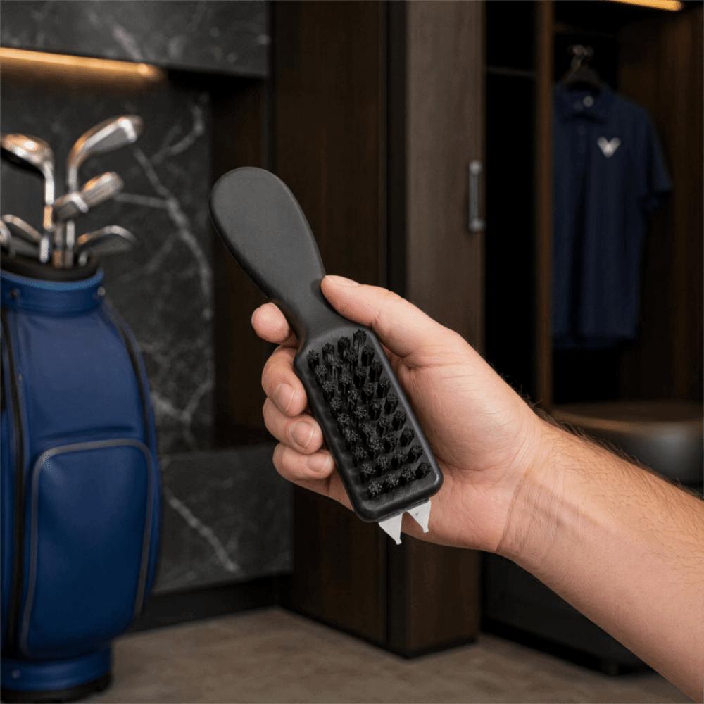 2pcs Notched Tip Golf Club Brush Multifunctional Brush Golf Gear Maintenance Brush  Outdoor training