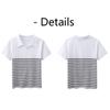 Vintage Slim Striped All Match Cienka Office Lady Work T-Shirt damski lato koreański z krótkim rękawem Slim Za Woman Tops