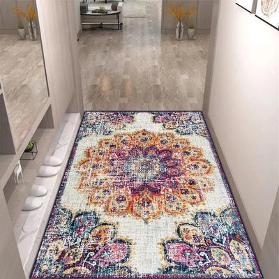 American-Style Vintage Carpet Entrance Door Mat, Bathroom Anti-Slip Pad, Luxury Kitchen Home Decoration
