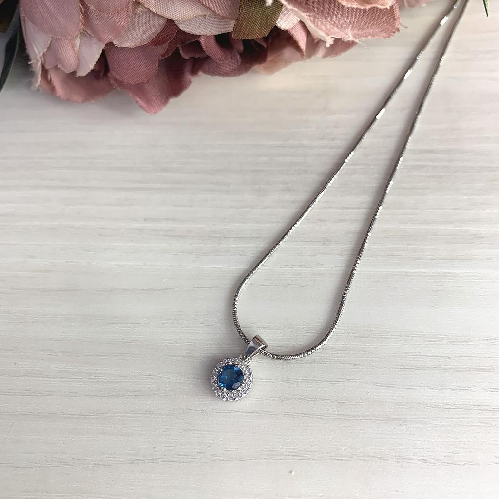 Lorenz GMT Collana Con Solitario In Oro Giallo E Topazio B Emerald