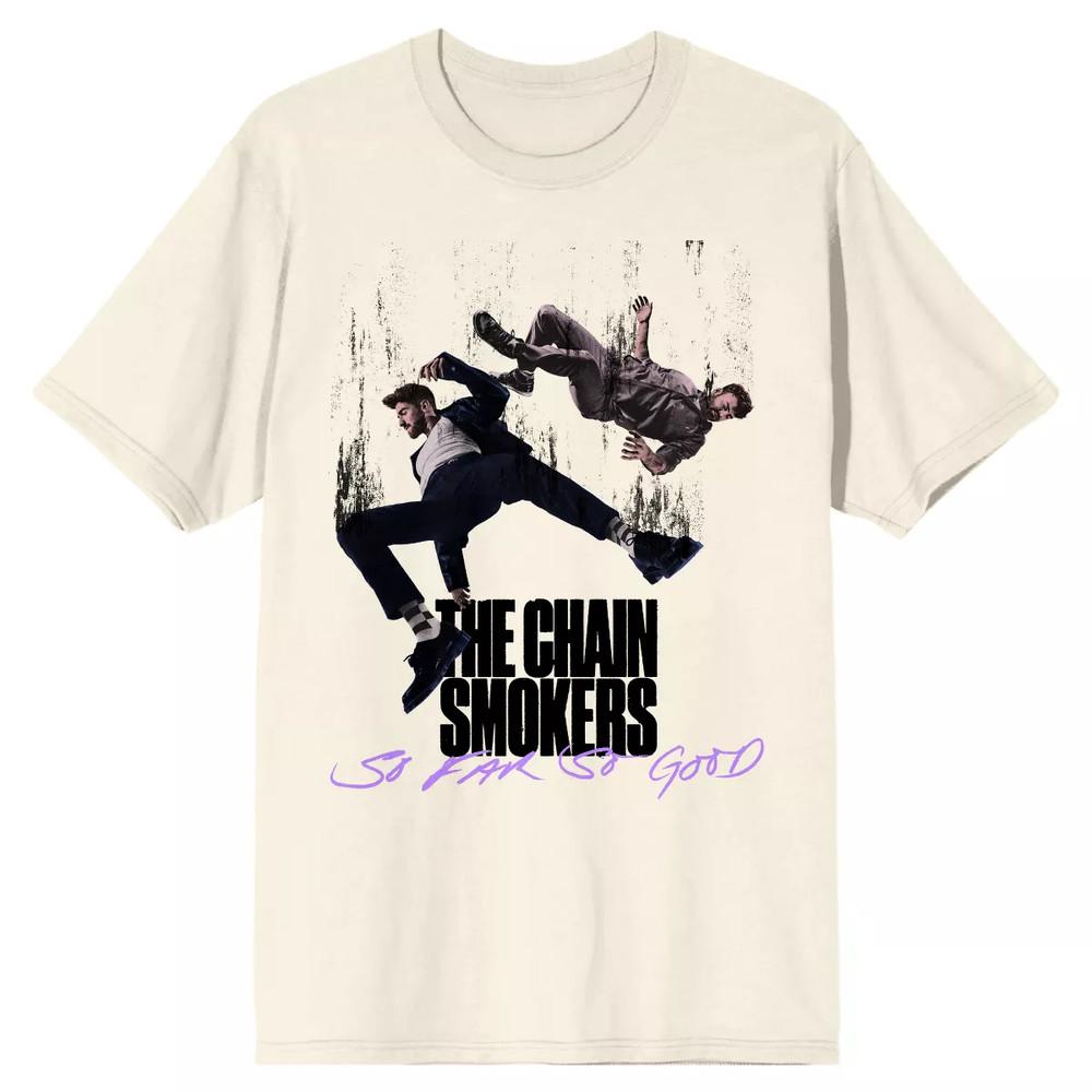 Hot The Chainsmokers Band Beige Cotton Size S-5XL Shirt Unisex BL056 Unisex T-Shirt XXXXL