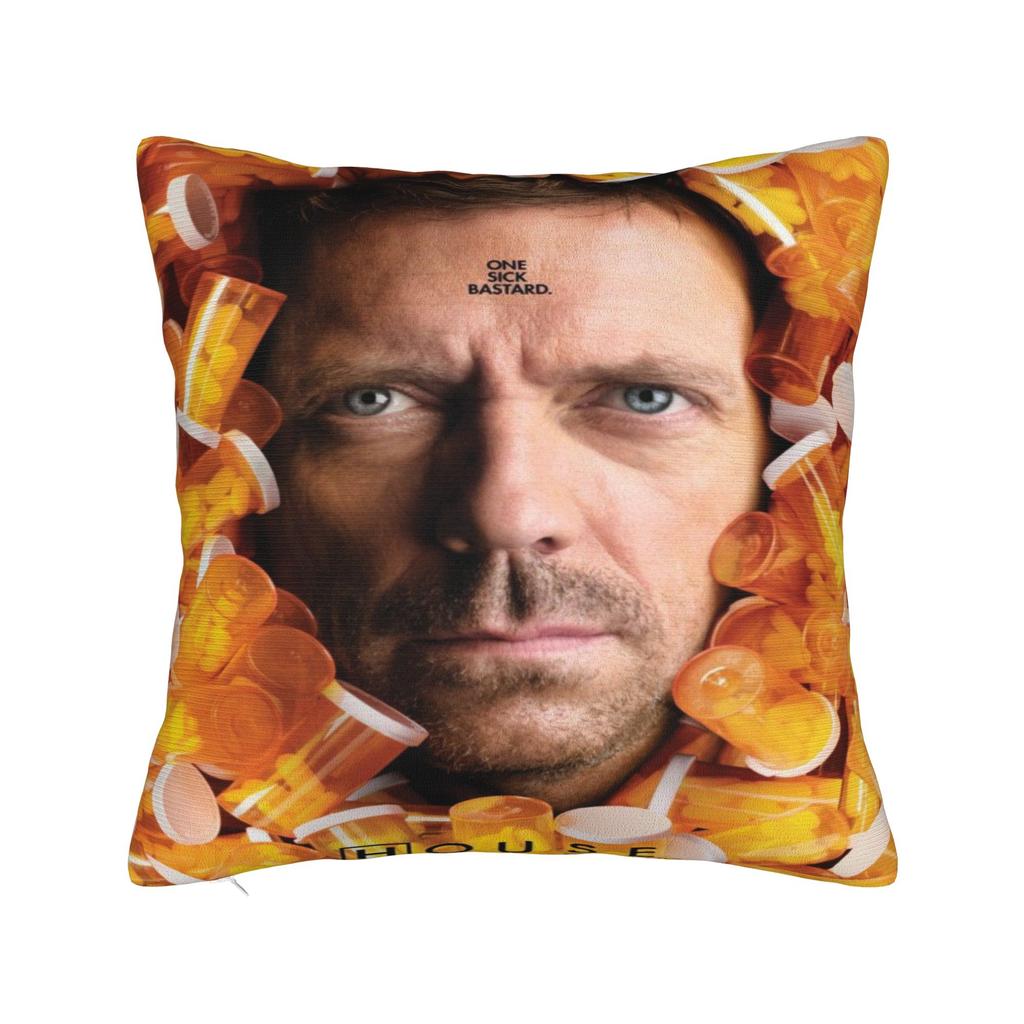 House MD Pillowcase Product Printing Cushion Cover  Pillow Covers Home Decoration Zippered Multiple Sizes