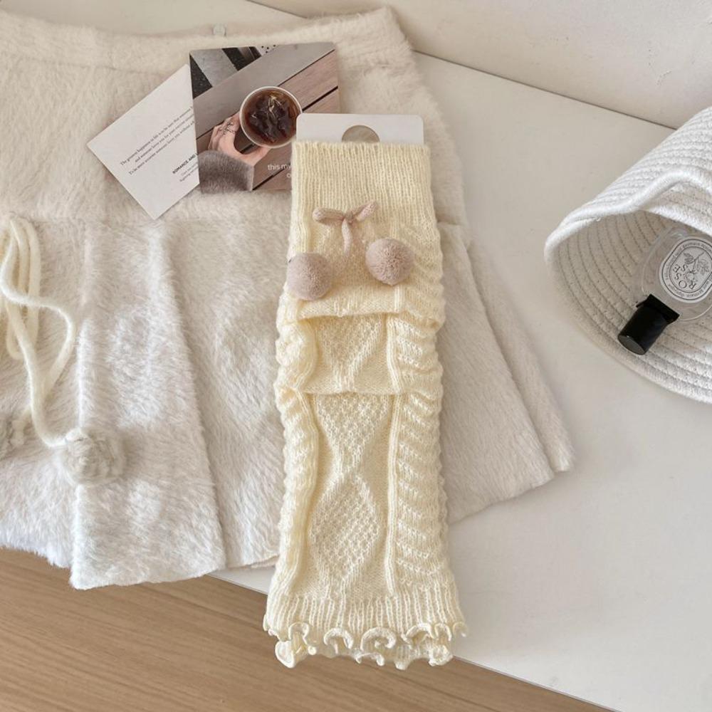 Warm Thermal Leg Warmer Knitted Winter Warm Socks Cozy Long Stockings For Women