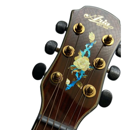 Guitar Head Inlay Sticker Rose Rose Vine