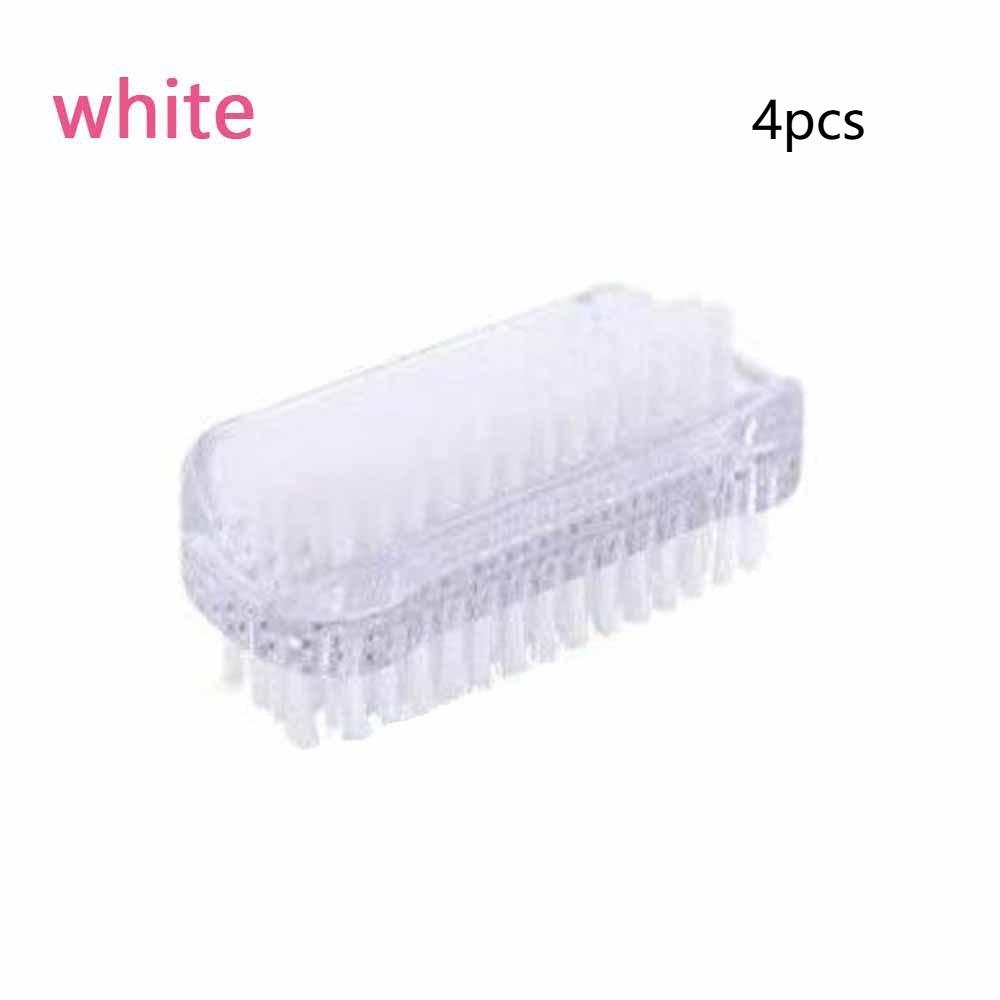 4pcs Multifunctional Nail Art Dust Brush Double-Sided Manicure Tool Cleaning Fingernails