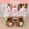 Adorable Capybara Plush Toy Keychain Cute Water Pig Doll Bag Pendant 12-15cm