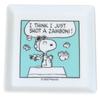 Marimo Craft SNOOPY Comic Series Square W125 X Plate, Green, H125mm, SPER-082