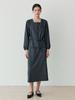 LE STUDIO Tie-Waisted Blouse & Skirt Set (Ch)