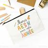 Merci AESH Printed Makeup Bag Travel Toiletry Organizer Female Neceser Cosmetic Pouch  School Pencil Bags Best Gifts for AESH