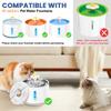 Cat Water Fountain Filter Replacement,Round Carbon Filters Set For 2.4L Top Automatic Pet Fountain Multiple Filtration System