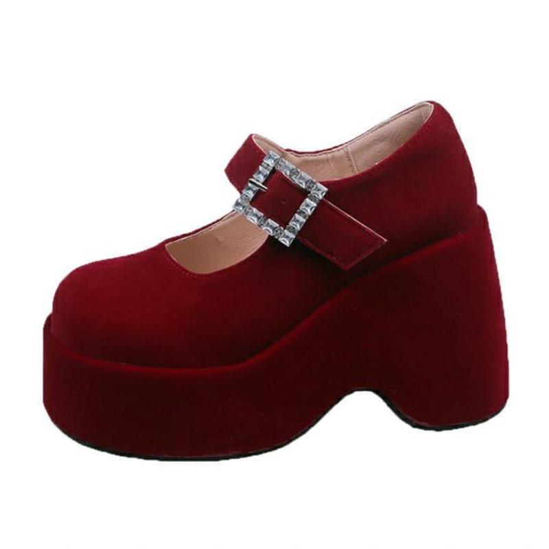 Fashion Mary Jance High Heels Women Shoes Platform Fashoin Dress Suede Sport Shoes Autumn 2025 New Designer Pumps Luxury Mujer Zapatos
