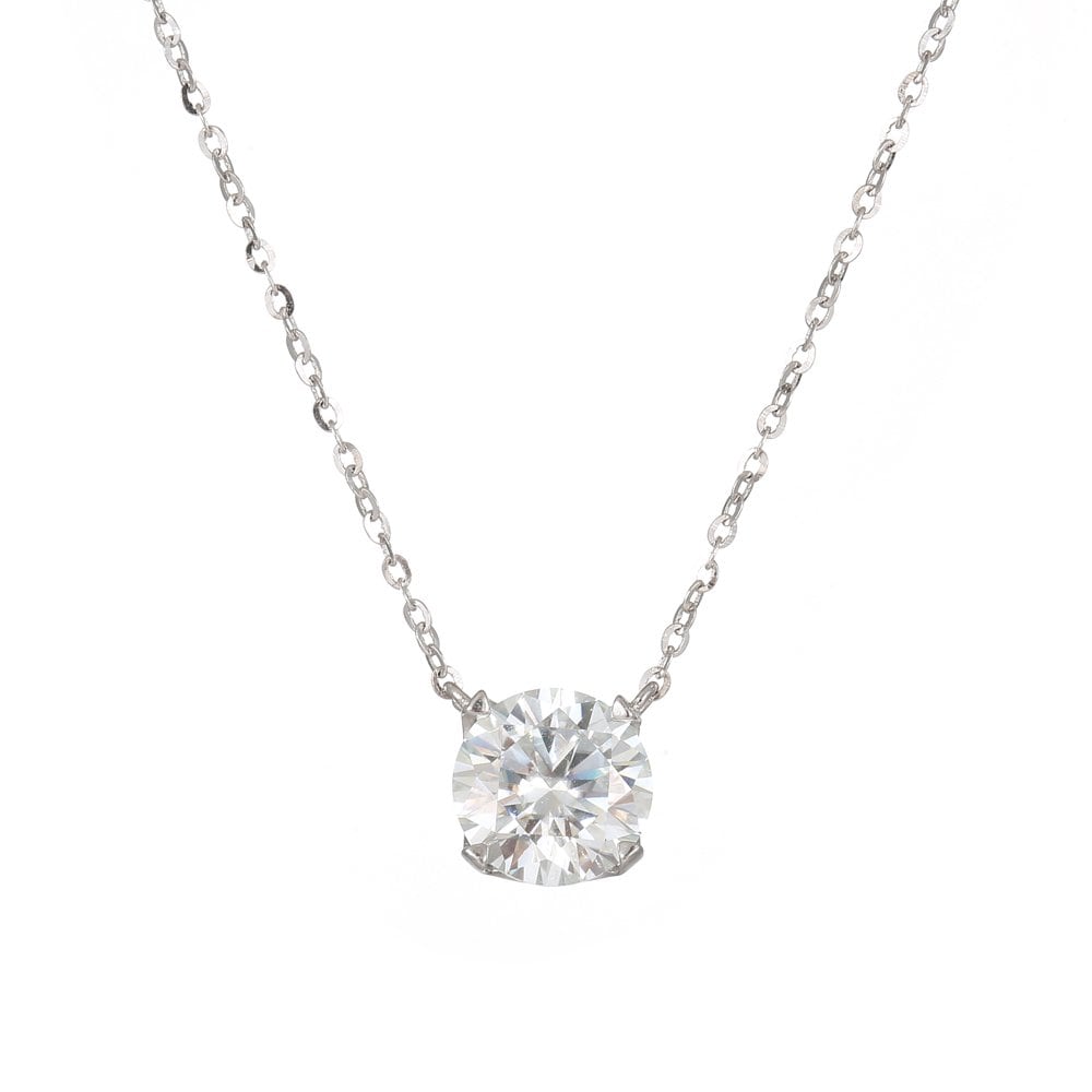 Le.Cla 3-carat moissanite Espoir necklace