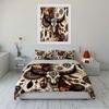 Boho Bull Skull Dreamcatcher Bedding Duvet Cover Set Duvet Cover Pillowcases (1 * Duvet Cover 2 * Pillowcases, Without Duvet Insert)