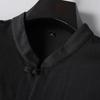 Men's Plus Size Linen Blend Short Sleeve Shirt