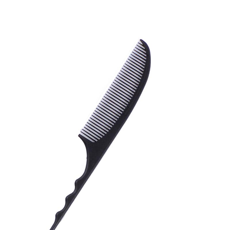 

Стайлинговая карбоновая термостойкая расческа антистатик расческа для начеса расческа с мелкими зубьями для женщин мужчин для начеса у корней