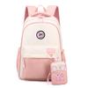 Large Capacity Student Schoolbag Campus Multi-Function Water-Repellent Backpack Women Color Block Backpack