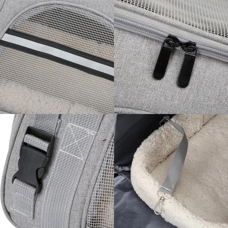Portable Pet Carrier Bag Expandable Large Pet Bags Breathable Handheld Type Foldable Cat Outdoor Pet Travel Carrier Pet Backpack