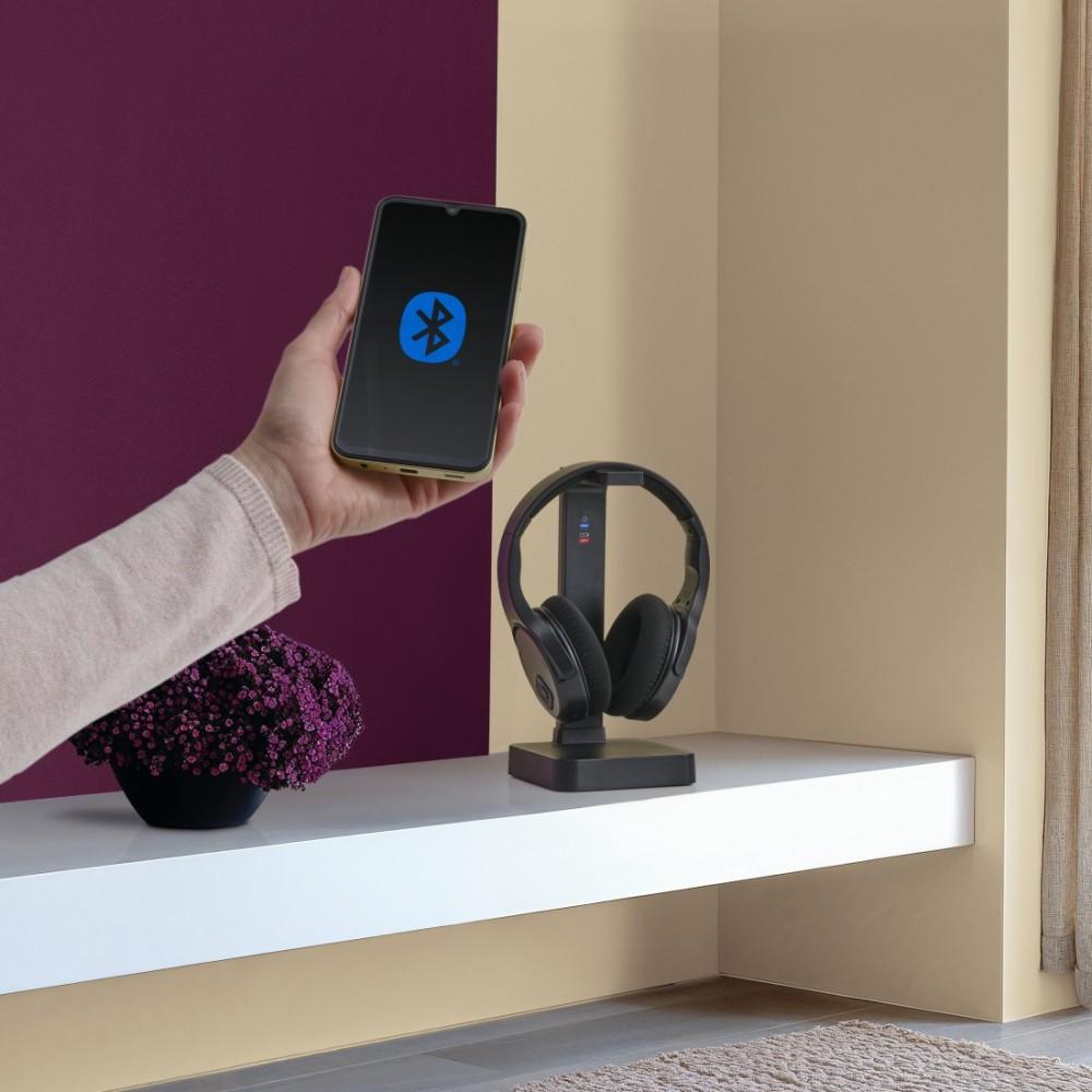 Cuffie wireless over-ear con stativo per TV