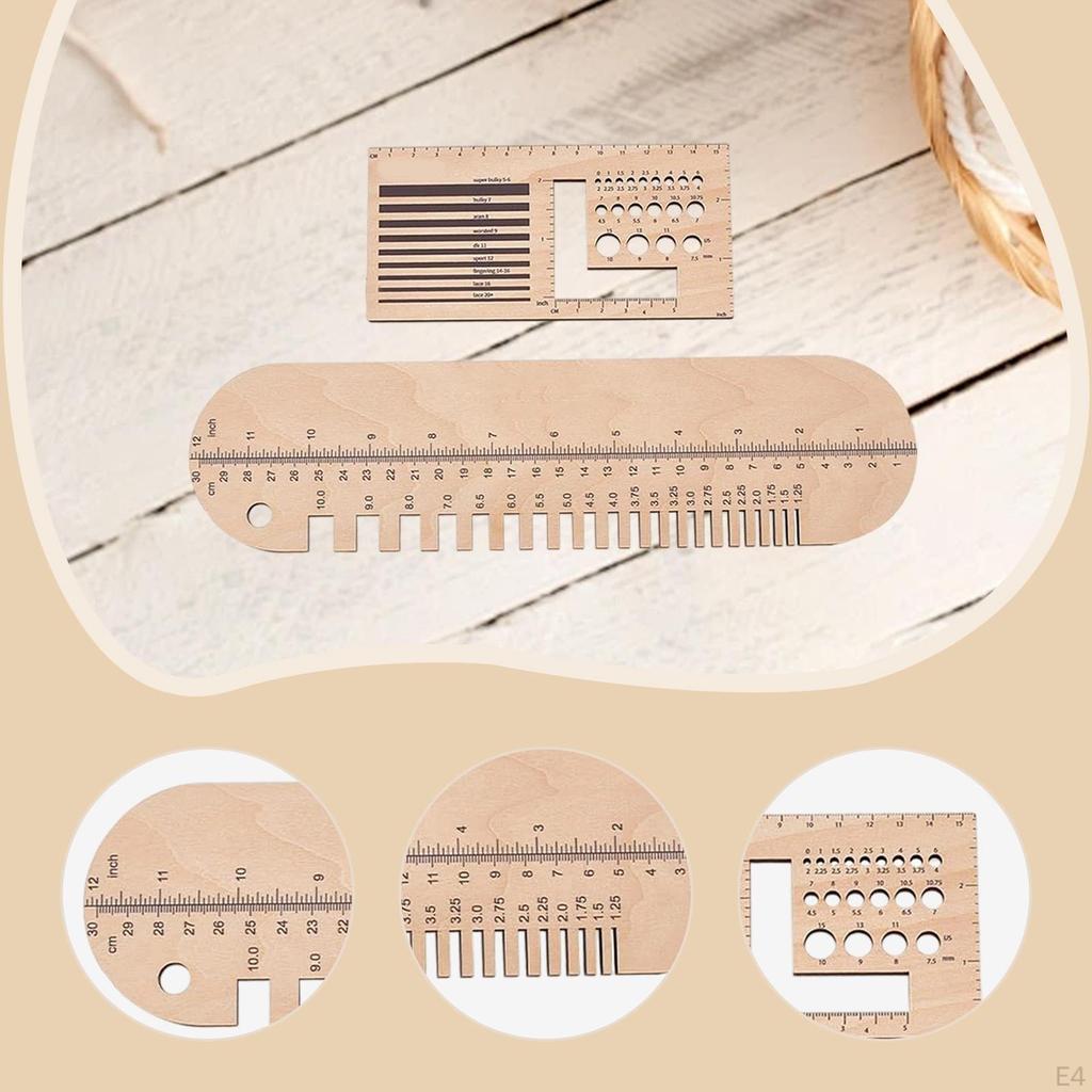 Strickmaschenprobe Lineal Zubehör, Praktische Häkelwerkzeuge für Café, Zuhause,