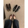 Commuter versatile single shoes women's shoes New Year's spring and autumn kitten heel pointed head shallow mouth thin heel ladyshoes