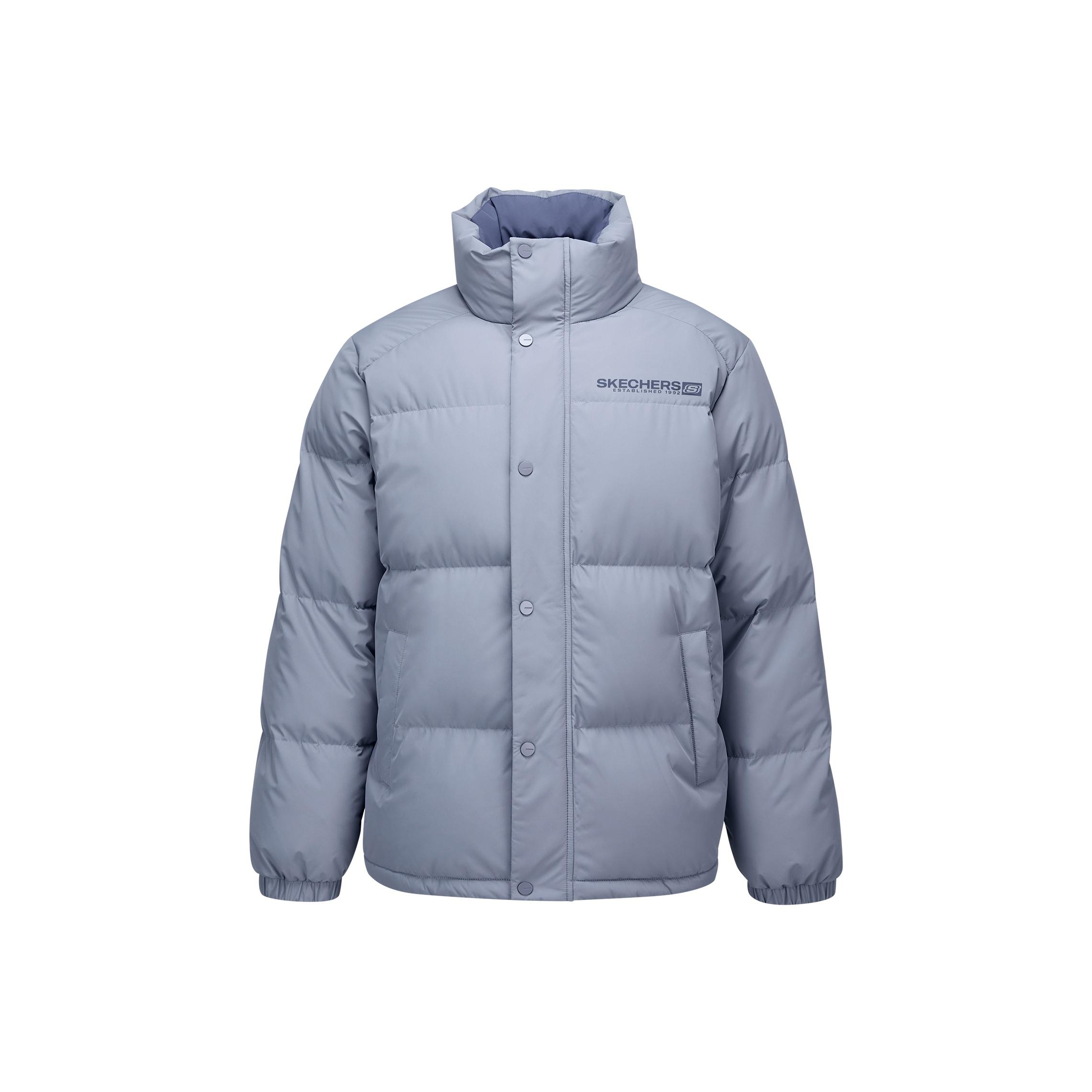 Skechers Windproof Waterproof Oil Stain Resistant Warm Cold Weather Reflective Loose Plush Comfortable Short Duck Down Jacket L425U008-05WB M