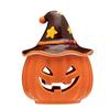 Decorazione Zucca Festiva Portacandele Zucca di Halloween Zucca di Ceramica Spettrale di Halloween Portacandele a Lumino Teschio Vintage per la Casa