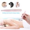 1PC Natural Stone Carving Polished Massage Health Relaxation   Stick(Pink Quartz)