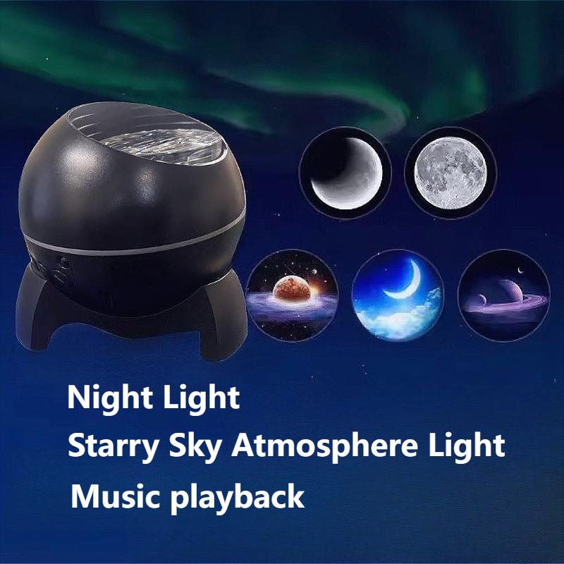 Dream Starry Sky Aurora Projector Novelty Starry Sky Projector Northern Light Projection Atmosphere Lamp for Game Room Bedside