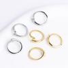 18K Gold Plated Adjustable Simple Ring Setting with High Color Retention - Handmade DIY Jewelry Accessories