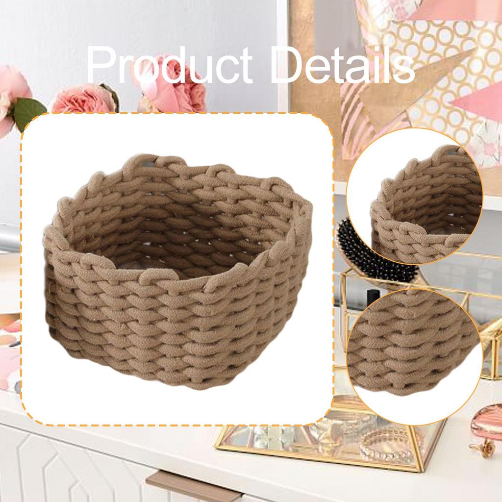 Multipurpose Organiser Box Towel Basket Elegant Container Bin Minimalist Storage Basket for Nursery Makeup Closet Dresser