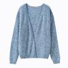 Unlock laziness! Baby camel fleece blended wool knitted cardigan women's early autumn new loose and thin coat sweater winter
